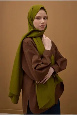 HE-QA Soft Kraş Şal Avokado