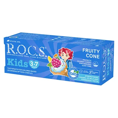 R.O.C.S. Rocs Kids 3-7 Yaş Meyve Külahı Çocuk Diş Macunu 45 gr