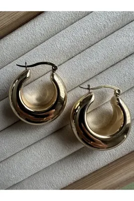 ringbox Gold Bombeli Halka Küpe