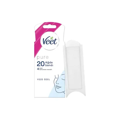 Veet Pure Hipoalerjenik Sir Ağda Bandı Yüz Bölgesi 20'li