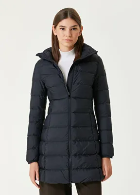 Moncler Gie Lacivert Kapüşonlu Puff Mont