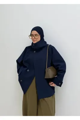 MODA AKSA PREMİUM DİK YAKA PARKA CEKET LACİVERT