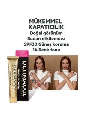 Dermacol Make-Up Cover Fondöten 1110 (210) Spf 30 Doğal Görünüm