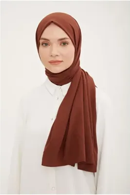 Armine Trend Kahverengi Pamuk Cazz Şal 1-21081