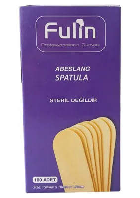 Fulin Ağda Spatula 100 Adet Nesteril Kullanım İçin Pratik Yardımcı Ürün