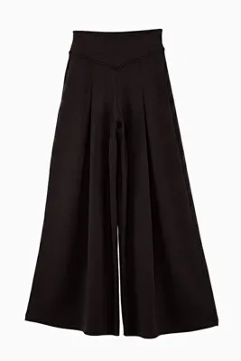 Drop by TrendyolMilla Siyah Yüksel Bel Cepli Pileli Rahat Kalıp Pantolon TDRSS26PL00050