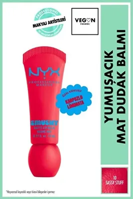 NYX Professional Makeup Smushy Yumuşacık Mat Dudak Balmı - 08 Smudge Fudge