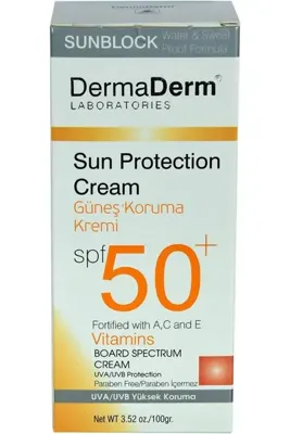 Aseliz Store DERMADERM GÜNEŞ KORUMA KREM SPF + 50, (1 x 100 gr)