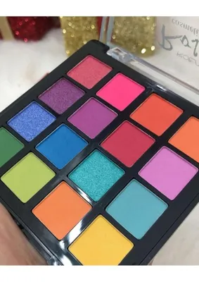 MUJGAN 16'li Renkli Göz Far Paleti Neon