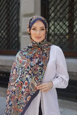Siyane TENSEL ŞAL ETNİK DESEN
