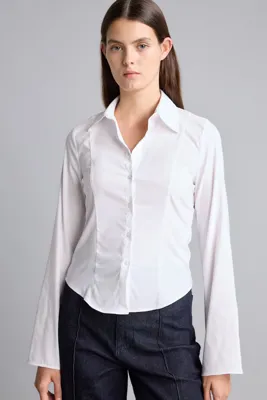 Defacto Fitted Poplin Uzun Kollu Gömlek