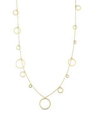 Orena Jewelry Circle Station 14 Ayar Altın Kadın Kolye
