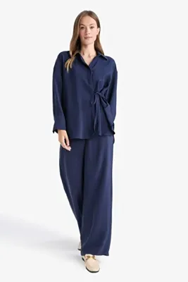 Defacto Regular Fit Beli Lastikli Modal Pantolon F9413AX25AU