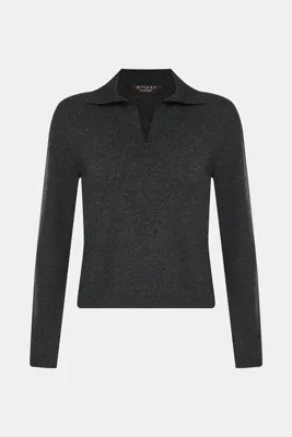 Vakko by Gran Sasso ANTRASİT POLO YAKA TRİKO