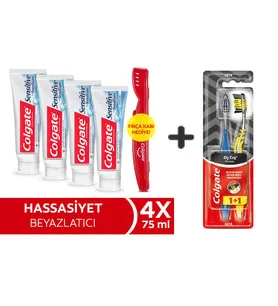 COLGATE Zig Zag Charcoal Orta Diş Fırçası 1+1 4 ADET