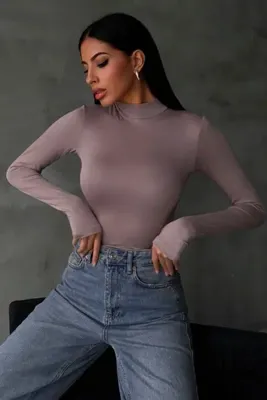 Hiccup BIPANTOLON Kadın Dar Kalıp Yarım Balıkçı Yaka Body