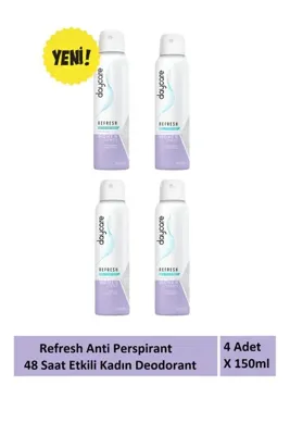 Daycare Refresh Anti perspirant kadın deodorant 48 saat etkili 4 Adet X 150 ml
