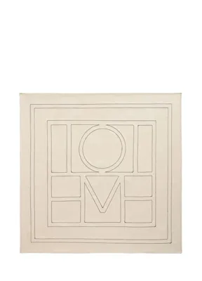 Toteme Ekru Monogram Kadın İpek Fular