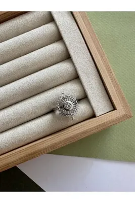 ringbox Gümüş Renkli Pusula Model Yüzük
