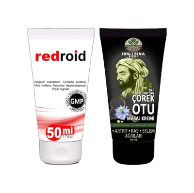 Kostore Redroid Baağsur Için 50 Ml Kremi + Ibn-ı Sina Çörek Otu Kremi 50 Ml