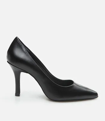 Hotiç Kadın Deri Siyah Stiletto