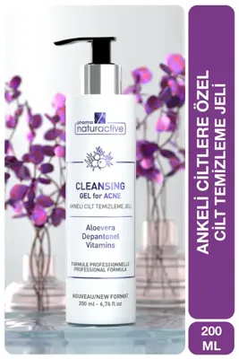 Pharmanaturactive Pharma Naturactive, Akneli Ciltler Için Temizleme Jeli, 200 ml