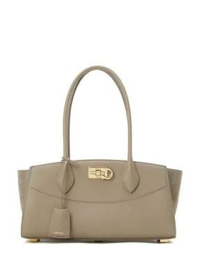 Ferragamo The New Studio Vizon Kadın Deri Çanta