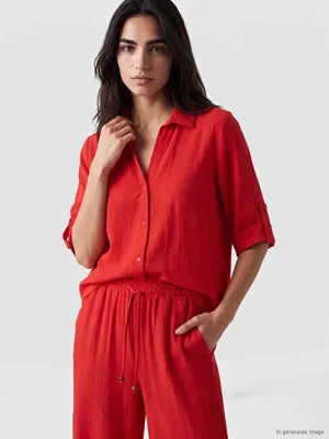 LCW Vision Oversize Kadın Gömlek