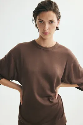 H&M Kısa Kollu İnce Triko Üst