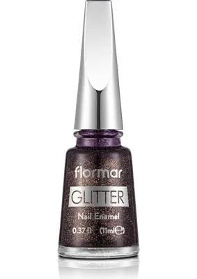 MUJGAN Flormar Glitter Purple Glare 44 Oje 8682536016742 One Size