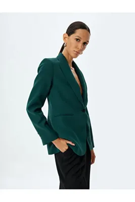 Koton Blazer Ceket Kruvaze Cep Detaylı