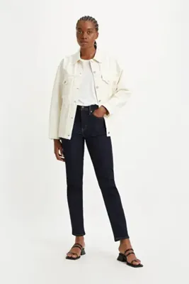 Levi's 724 High Rise Straight Tk Overheard Her Dark Indigo Kadın Jean