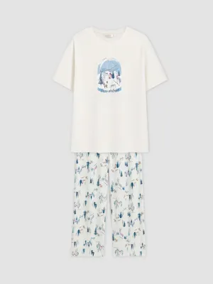 LCW DREAM Yeni Yıl Temalı Pijama Takım