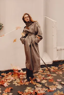 H&M Oversize Gabardin Trençkot