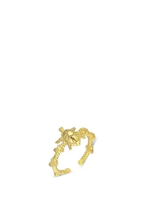 Nayra jewelry Lazy Days 18 Ayar Altın Kaplama Yüzük
