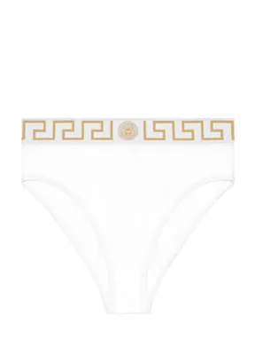 Versace Beyaz Logo Bantlı Külot