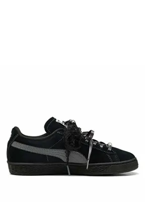 Puma Suede Bloom Black Slate Sky Kadın Sneaker