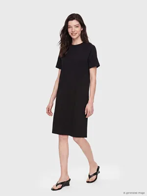 LCW Comfort Bisiklet Yaka Mini Elbise