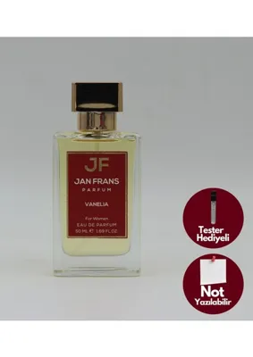 JF JAN FRANS Vanelia- Tatlı Saf Vanilya Kokulu 50 ml Kalıcı Edp Kadın Layer/kombin Vanilyalı Parfüm