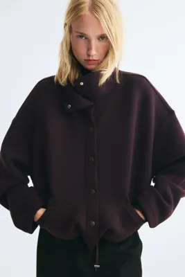 H&M Drawstring-detail scuba jacket