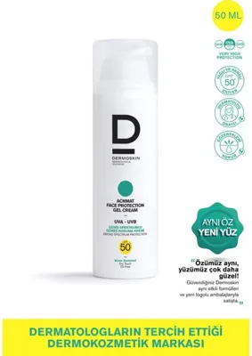 Dermoskin AcnMat Face Protection Gel Güneş Kremi Spf 50+ | Akne Karşıtı | UVA&UVB Koruyucu | 50 ml