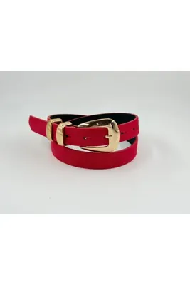 Pantastic Jeans 2.5 cm süet gold tokalı yeni sezon