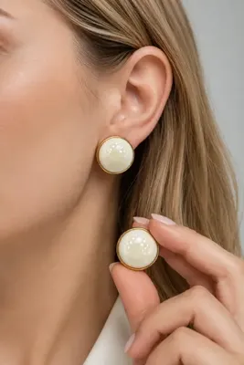 Dora Accessories Kadın Büyük İnci Küpe