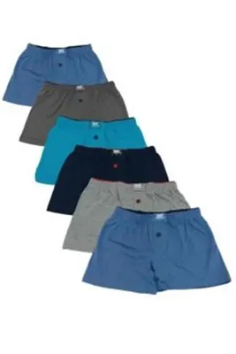Tutku Erkek Çocuk Havlu Bel Boxer Külot 6'lı Paket Renkli Pamuklu– 00139