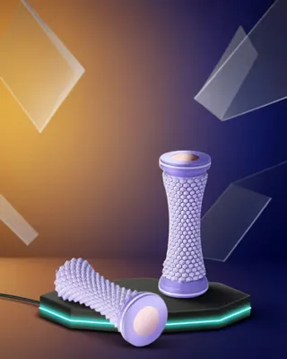 UCUZTEKNO Ayak Masaj Silindiri 360 Derece Yuvarlanan Refleksoloji