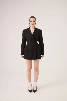 Holly Lolly Belden Oturmalı Galina Blazer Ceket Siyah
