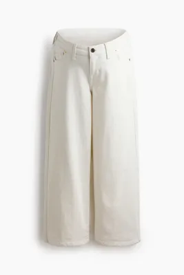 H&M MAMA Wide Low Waist Ankle Jeans