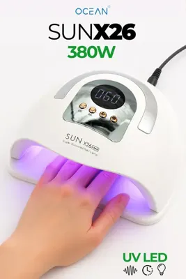 Ocean SUN X26 Uv Led Tırnak Kurutucu 380W 81 Led Protez Tırnak Kalıcı Oje Kurutma Makinesi