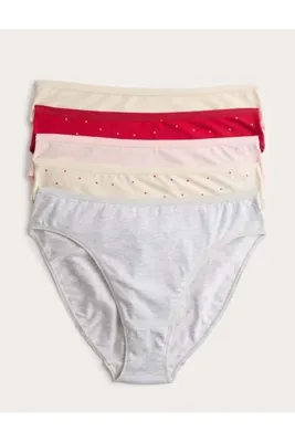 Marks & Spencer 5'li Dikişsiz High Leg Külot Seti