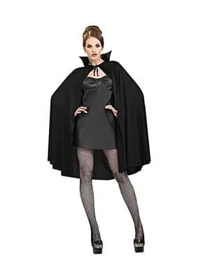 Aksesuar Siyah Renk Yakalı Halloween Pelerini 90 cm